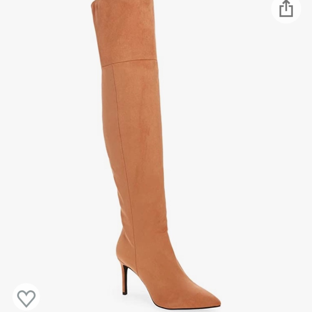 Jeffery Campbell Pillar Hi Over The Knee Stiletto Blush Stretch Boots 8.5 - Picture 2 of 15